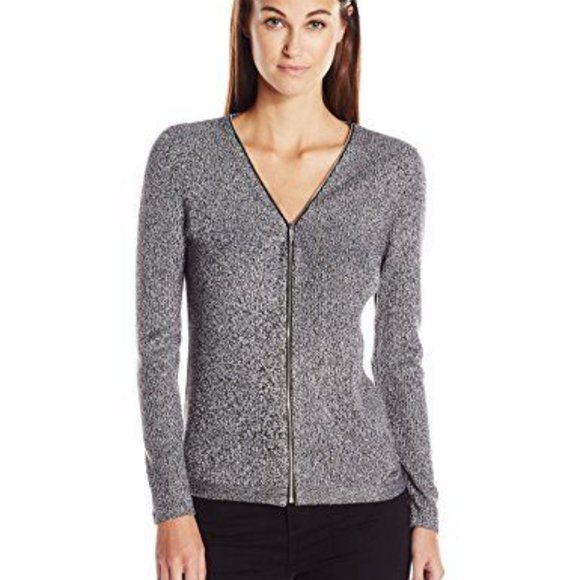 Calvin Klein Zippered Cardigan - Picture 2 of 4
